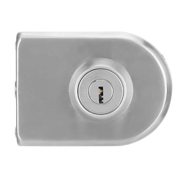 Imagem de Trava de Trava de Porta Vidro Inoxidável - Acessório Segurança Porta única Com Design Semi -circular para Casa e Escritório Corpo Precisão à Prova Ferrugem