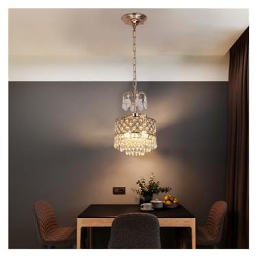Imagem de Lustre de luxo Led, luminária de teto interna K9 Cristal Sala de estar Jantar Decoração para casa Quarto Luminária suspensa, Lustres led