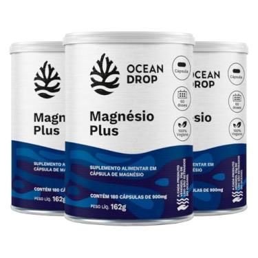 Imagem de Kit 3 Magnésio Plus 4 Magnésios Ocean Drop 180 Cápsulas