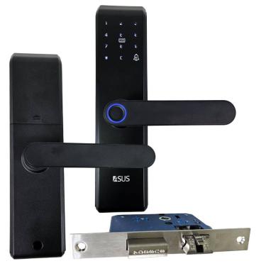 Imagem de Fechadura Eletronica Digital Wifi App Celular Senha Biometria Cartao Rt Chave Porta Portao Casa Quarto