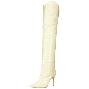 Imagem de SCHUTZ Bota feminina Maryana acima do joelho, Casca de ovo, 5