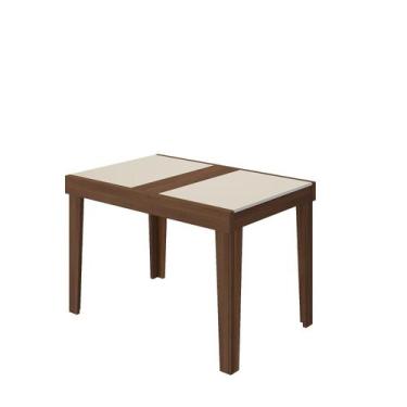 Imagem de Mesa de Jantar Extensível 120cm Naturalle Madeira Maciça - Empório Par