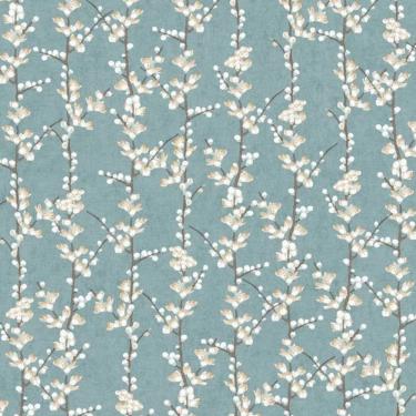 Imagem de Papel de Parede Hana Floral Azul 1904-1