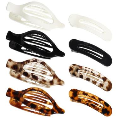 Imagem de Clipes de cabelo obeoby Flat Claw Clips, 8 peças para mulheres e menin
