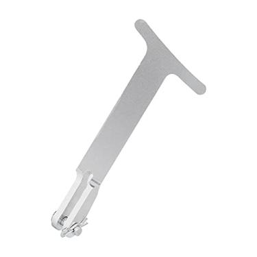 Imagem de Zhjvihx Alavanca de Liberação de Trava de Metal, Alavanca de Liberação de Trava de capô de Proteção de Segurança de Operação Simples para R32 Mk4 2004 para Conversão de Carro (Prata)