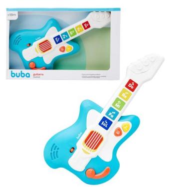 Imagem de Brinquedo Guitarra Musical Educativo Infantil Luzes-Buba