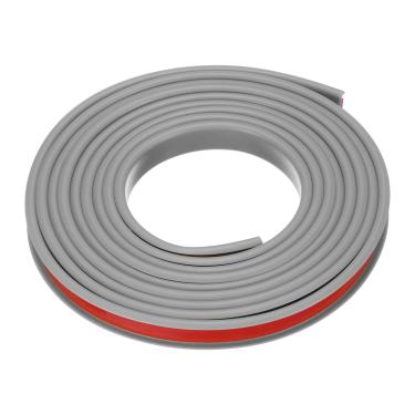 Imagem de Borda de borda em forma de U, borda de folheado autoadesivo TPE de 3 m x 12 mm, protetor de borda de compensado para reparo de prateleira de armário de bancada (cinza)