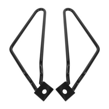 Imagem de Phefop Suportes de Alforjes para Motocicleta, Suporte de Alforje de Material de Ferro Sólido Preto Com Parafusos e Arruelas para Xl883 1200 Hd1450 1584 (BLACK)