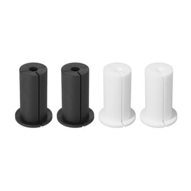 Imagem de Kit de roteamento de 4 peças para Starlink orifício de parede de 2,5 cm, acessórios de montagem de buchas de silicone para Starlink Ethernet (preto, branco)