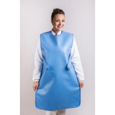 Imagem de Avental de Borracha Plumbífera Profissional Cirúrgico Adulto tiras cru