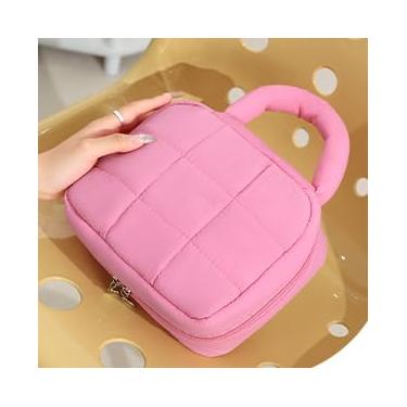 Imagem de Bolsa de armazenamento de artigos de higiene pessoal de grande capacidade para mulheres – Organizador portátil elegante para deslocamento diário