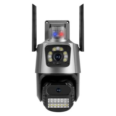 Imagem de Câmera de Segurança Dome Wi-Fi 3,6mm 4MP, Sirene, Alarme Óptico e Visualização em Tela Dupla HZ-S6