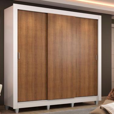 Imagem de Guarda Roupa Casal Lyon 3 Portas de Correr 2 Gavetas Madesa