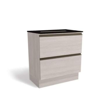 Imagem de Balcão De Cozinha Maxxi G755 P/ Cooktop 80cm Branco/preto - Kappesberg