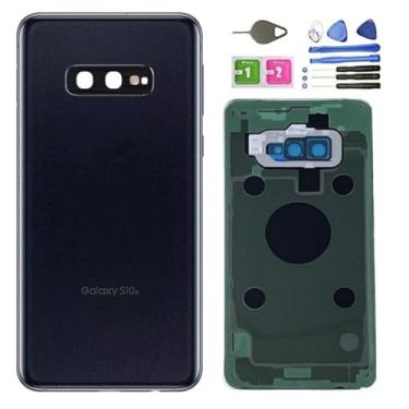 Imagem de Capa traseira de vidro de substituição para Galaxy S10+ Plus, caixa de porta de bateria à prova d'água com peças de lente de câmera para Samsung Galaxy S10+ Plus SM-G975U G975W + ferramentas de pino