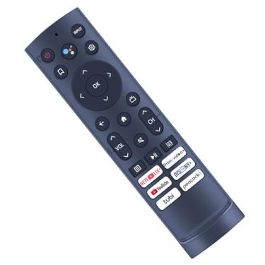 Imagem de MOVHEIYL Controle remoto de voz de substituição ERF3M90H para Smart TV Hisense LED 4K 43A6H 43A65H 43A68H 50A6H 50A65H 50A68H 75A65H 75A68H 50U6H 55U6H 55U6H 55A6H 55A65H A68H 6 5A6H 65A65H 65A68H