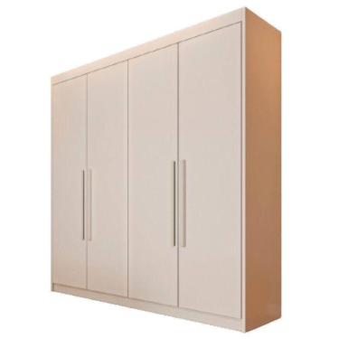 Imagem de Guarda Roupa 4 Portas Aurora Móveis Europa Off White