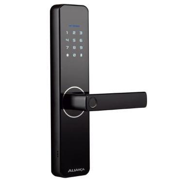 Imagem de Fechadura Biométrica Digital com Wi-fi Titan Aliança Preto