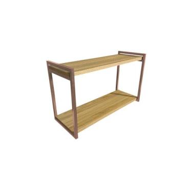 Imagem de Nicho Metalon Duplo 120x20 Estilo Industrial Rose Gold 002 - Safira Ca