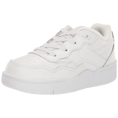 Imagem de Reebok Tênis infantil unissex Bb4000 Ii, Branco/Cinza puro, 5.5 Big Kid