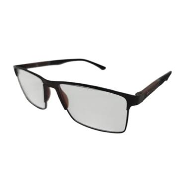 Imagem de Armação Óculos de Grau Masculina Vellix em Metal (Marrom)