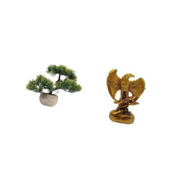 Imagem de Fenteer Coleção de Plantas Artificiais Bonsai, Arranjos de Mesa, Esculturas E Ornamentos Decorativos para Casa, Sala de Jantar E Escritório.