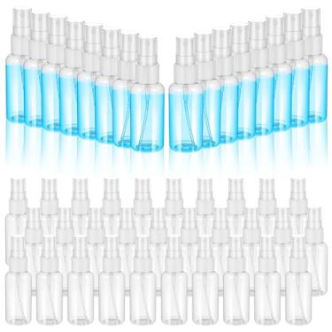 Imagem de Meyeyaia 90 frascos pequenos de spray de viagem a granel de 30 ml, frascos de spray de névoa fina transparente, recarregáveis, mini frascos vazios para produtos de higiene pessoal, perfume, cuidados