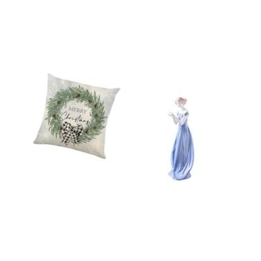 Imagem de Fenteer Capa de Almofada Festiva Nórdica, Estátua de de Porcelana, Ornamento Moderno para Sofá, Casa, Escritório, Prateleira, Decoração de Mesa
