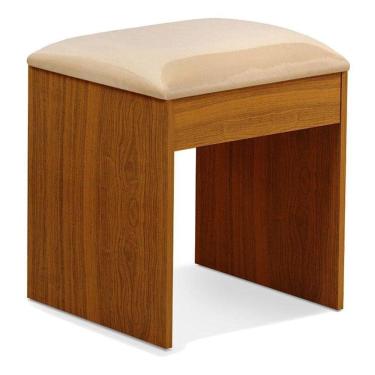 Imagem de Banqueta Maia Com Almofada Para Penteadeira Freijó - Luapa