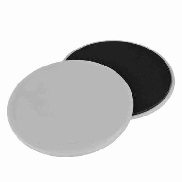 Imagem de Generic Conjunto de Discos Deslizantes Deslizantes Principais para Treinamento de Equilíbrio, Treino de Ginástica, 2 Peças, Material ABS Portátil (Cinza)