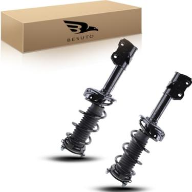 Imagem de Besuto Par dianteiro de escoras completas com montagem de mola helicoidal substituição direta para Honda Accord 1998-2002, amortecedor para 171691R 171691L