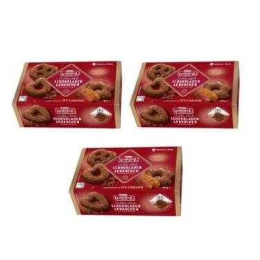 Imagem de Kit 3 caixas de pão de mel alemão lambertz 500g schokoladen importado 