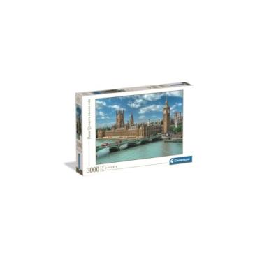 Imagem de Clementoni Coleção de Quebra-cabeças - A Casa do Parlamento 3000 Peças - Quebra-cabeça Adulto 14-99 anos, Presente para Homem e Mulher, Cidade, Londres, Feito na Itália, 33037