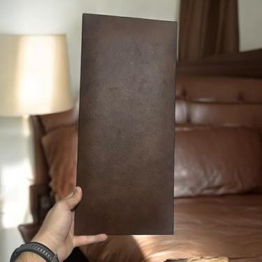 Imagem de Kit 10 Cabeceira Modular Estofada em Corino Premium | Instalação Fácil e Conforto Duradouro(MARROM,KIT 8 MÓDULOS - CAMA QUEEN)