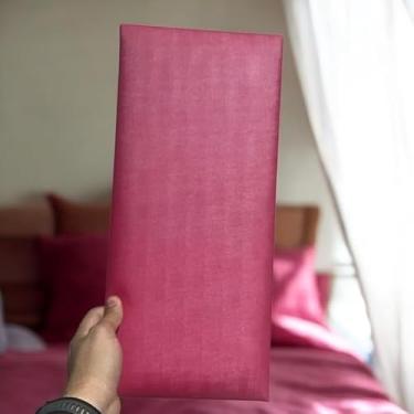 Imagem de Kit 10 Cabeceira Modular Estofada em Corino Premium | Instalação Fácil e Conforto Duradouro(ROSA GOIABA,KIT 8 MÓDULOS - CAMA QUEEN)