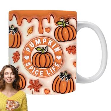 Imagem de Caneca do Dia das Bruxas, caneca de café do Dia das Bruxas - Copo para beber abóbora fantasma - Novidade copos de férias de cerâmica de 12 onças para leite, cacau quente, café, chá