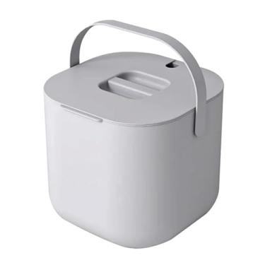 Imagem de Balde de filtro de chá, Balde de resíduos de chá - Lixeira de chá - Suportes portáteis de armazenamento de resíduos de chá, escaninho de lixo de balde de chá com alça de tampa 6,5L para chá solto