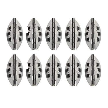 Imagem de 10pcs Armário de porta antigo dobradiças de jóias caixa de madeira gaveta armário decorativo artigos de dobradiça para hardware de móveis 39 * 17mm YYDFPIIA (Color : A)