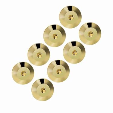 Imagem de Generic Tapete de Pés de Isolamento de Alto-falante Universal de Cobre Puro 25 X 4mm Base para Amplificador CD DVD Player Instrumento de Chassi, 8 Peças Ouro/prata/cor de Arma (Ouro)