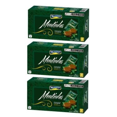 Imagem de Pastilhas De Chocolate, Montevérgine, Mentinha, 3 Caixas 70 G