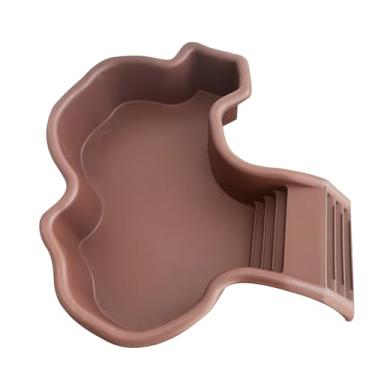 Imagem de Tigela de água de tartaruga, grande piscina de répteis – decoração bacia paisagismo plataformas de aquário ornamento para caranguejo eremita lagarto dragão cobra