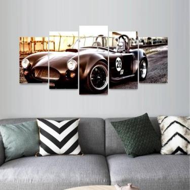 Imagem de Quadro Carros Clássicos Sport Mosaico Decorativo - Descolada