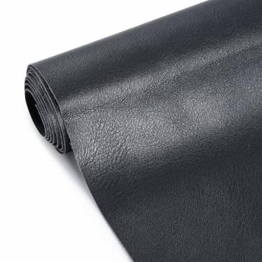 Imagem de Tecido de couro sintético, 137.2 cm x 457.2 cm Yard Marine Upholstery Vinyl Fabric, material sintético macio à prova d'água para barcos ao ar livre, assentos automotivos, móveis, artesanato, costura