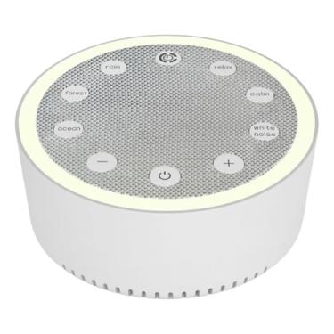 Imagem de OIIBWQ Caixa de Som Bluetooth com Ruído Branco, 3 Temporizadores, Compacta, Luz Noturna com Som para Viagens, Casa, Quarto, Adultos E Crianças