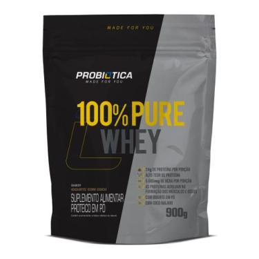 Imagem de 100% Pure Whey - (900g) - Probiotica, Iogurte com Coco