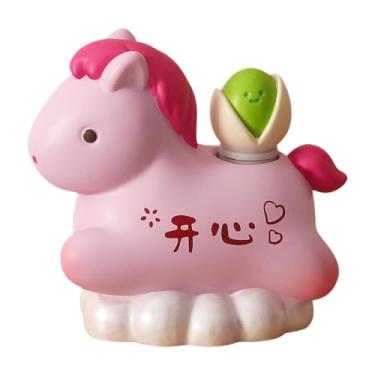 Imagem de WeiLaiKeQi Escultura de Cavalo para Decoração de Mesa, Artesanato em Resina, Enfeite de Cavalo do Zodíaco, Estátua de Animal para Lareira, Mesa ou, F