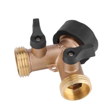 Imagem de Zerodis Mangueira Torneira Conector Divisor Casa Jardinagem Suprimentos Latão 2 Vias Forma y Ideal para Irrigação de Jardim e Uso Doméstico Mangueira Torneira Conector Divisor Jardinagem Resistente