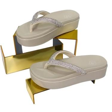 Imagem de PAPETE COM TIRA EM STRASS (OFF WHITE, BR, Adulto, Numérico, 39)