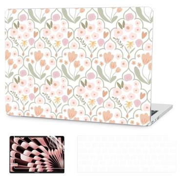 Imagem de G JGOO Capa compatível com MacBook Air de 13 polegadas 2025 2024 2023 2022 M4 A3240 M3 A3113 M2 A2681, capa rígida protetora para MacBook Air de 13,6 polegadas + capa de teclado + protetor de tela