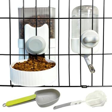 Imagem de Alimentador por gravidade de coelho, bebedouro automático de porquinho-da-índia, bebedouro de água, estação de alimentação para filhotes, gatinhos, porquinhos-da-índia, chinchila, ouriço, animais